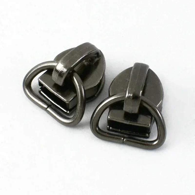 10/20/30 шт. Meetee 5# Слайдер для нейлоновых молний D-кольцо Пулер для молнии Одежда Сумка Головки для молний Набор для ремонта DIY Швейные аксессуары