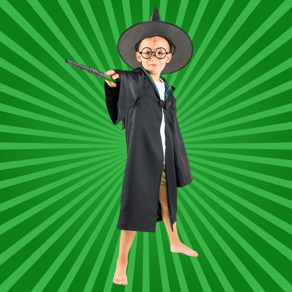 Harry Potter costume, carnival ball, glasses, wand, 134-140, disguise, cape, 128/134