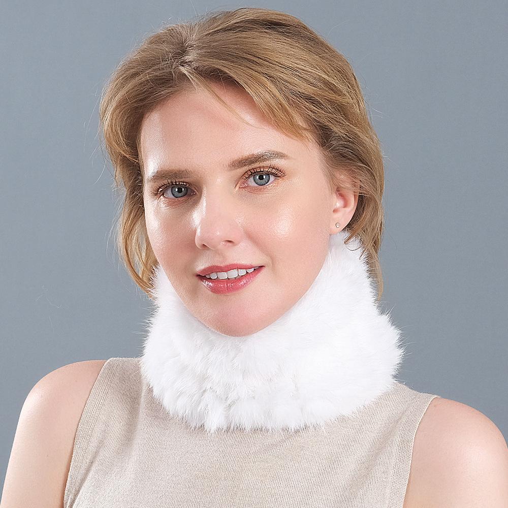 Плетеный шейный платок, шарф, осенне-зимний женский утолщенный зашифрованный теплый эластичный меховой шарф с накладным краем