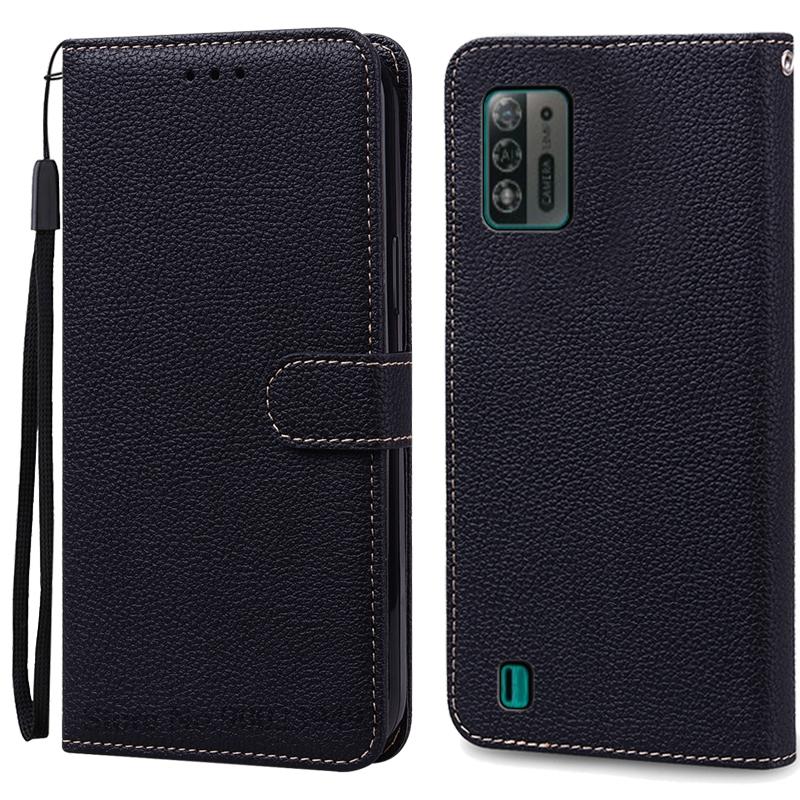 Чехол A52 Lite для ZTE Blade A52 Lite, мягкий силиконовый кожаный чехол-кошелек, чехол для ZTE Blade A52 Lite, чехол из ТПУ, задняя крышка Etui