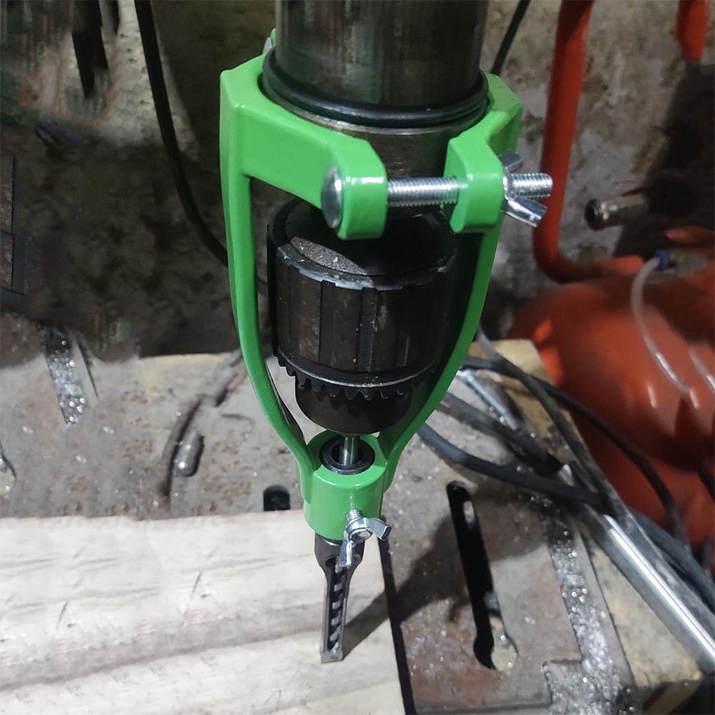 The New Square Hole Drill Fixed Bracket Adapter Attachment Joint Square Converter Mortiser Hand K3Q0