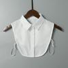 Women's Chiffon Fake Collar: All-Match Decorative Piece for Sweaters, Korean Style Shirt Collar for Autumn and Winter.