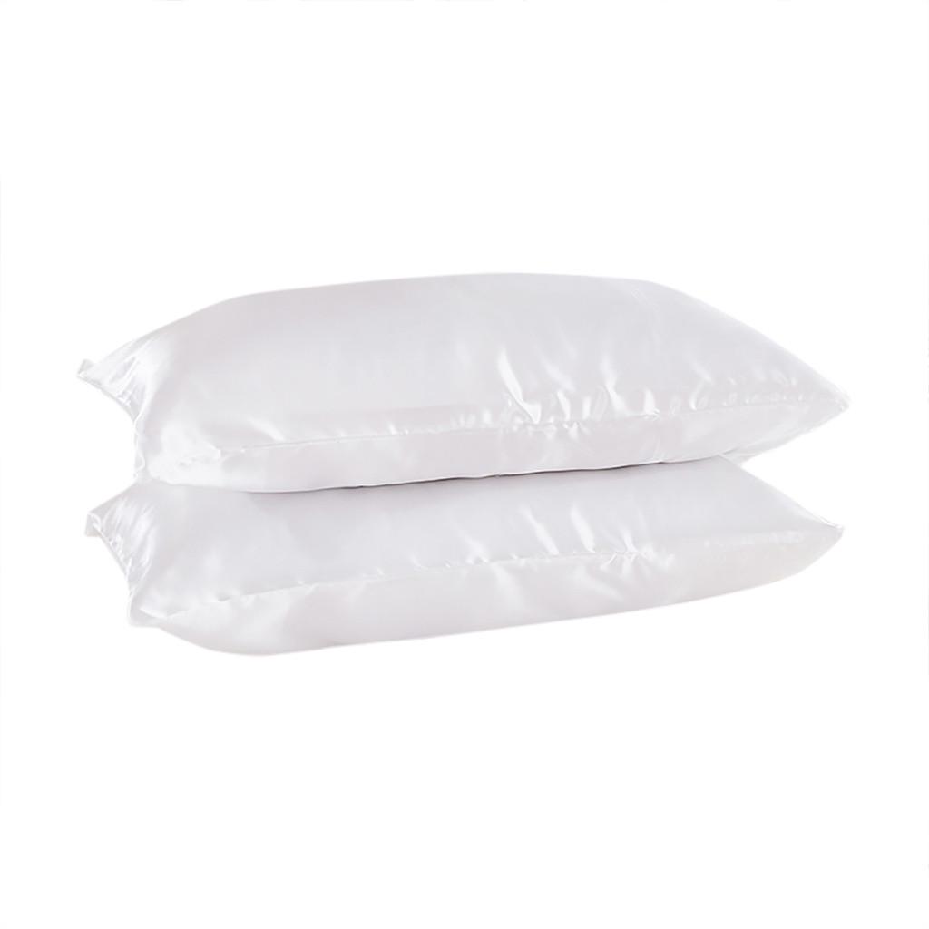 Pillowcase Satin Silk Color Bedding Envelope Closure Pillowcases
