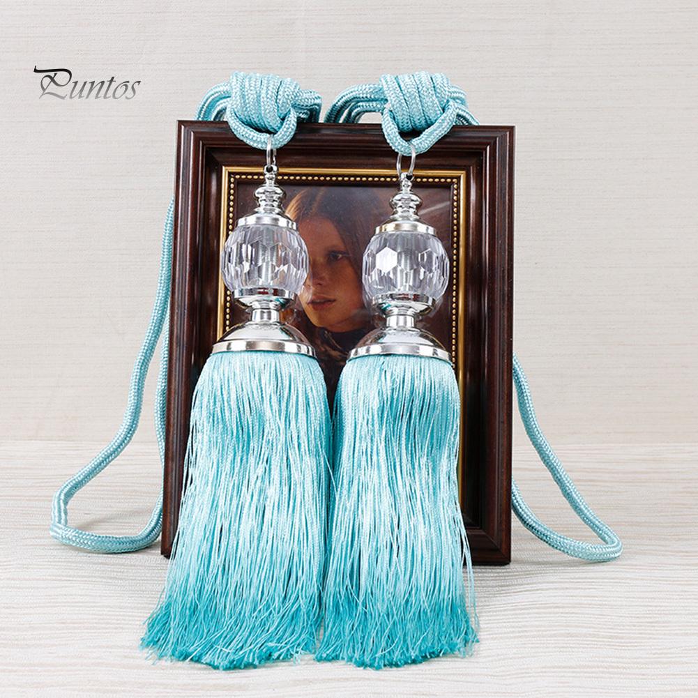 1 пара европейских искусственных хрустальных кисточек с бахромой для штор с подхватом на спине, оконные шторы, декор