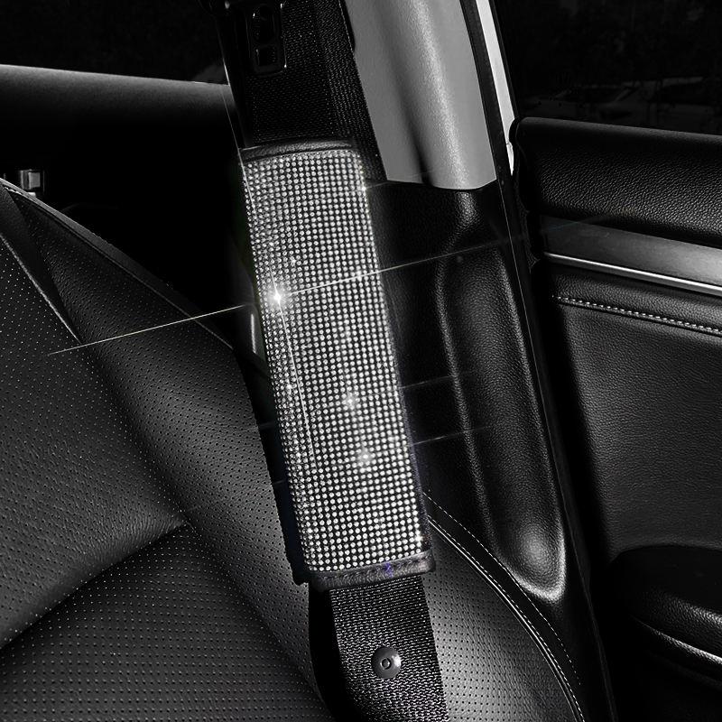 1 шт., блестящие наплечники для ремня безопасности автомобиля, украшения со стразами, накладки на плечи, защитные накладки, подушки, автомобильные аксессуары для женщин