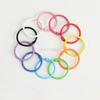 20 PCS DIY jewelry accessories, colored iron baking paint, circular keychain, loose leaf ring, movable card ring, binding ring