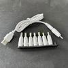 Гибкий USB-шнур питания DC5V с 8 сменными разъемами