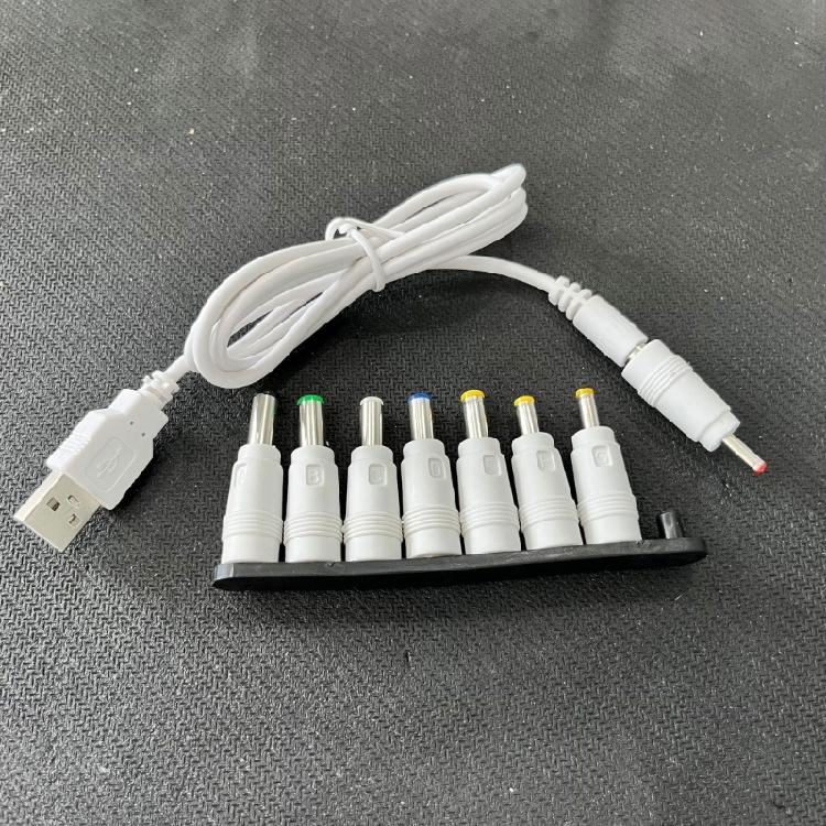 Гибкий USB-шнур питания DC5V с 8 сменными разъемами