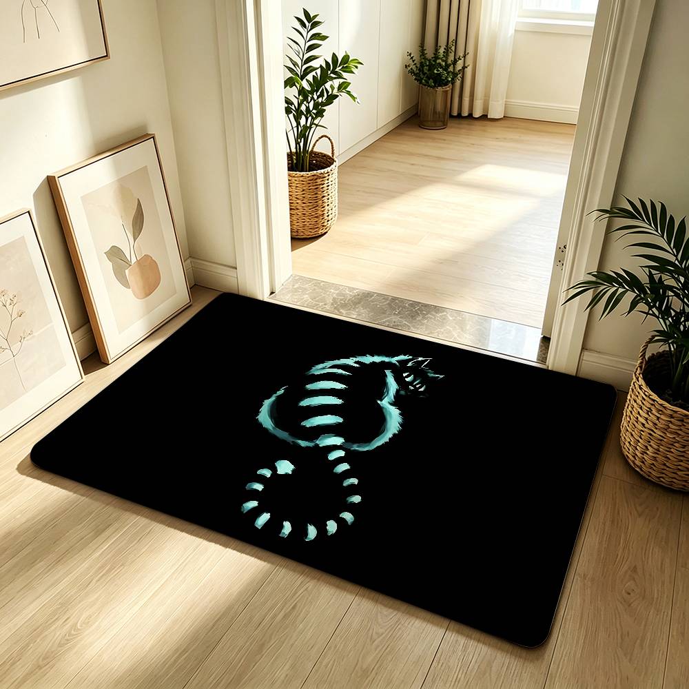 Anime C-cheshire-cat Cute Carpet Bathroom Anti-slip Mat Door Mat Home Decoration Mat Entrance Door Mat Scratch-resistant DoorMat