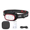 Powerful 4 LED Sensor Headlamp USB Rechargeable Headlight Led Head Torch Camping Search Light Head Flashlight Fishing Lantern