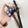 Оригинальный ремешок для браслета Xiaomi Mi Band 8, модный кожаный сменный браслет Miband 8, плетеный NFC умный ремешок для часов, браслет
