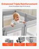 Baby Playpen, 2000 x 1780mm Extra Large Toddlers Playpen, Foldable Baby Fence Play Yard with Zippered Door & Soft Breathable Mesh, Indoor Outdoor
