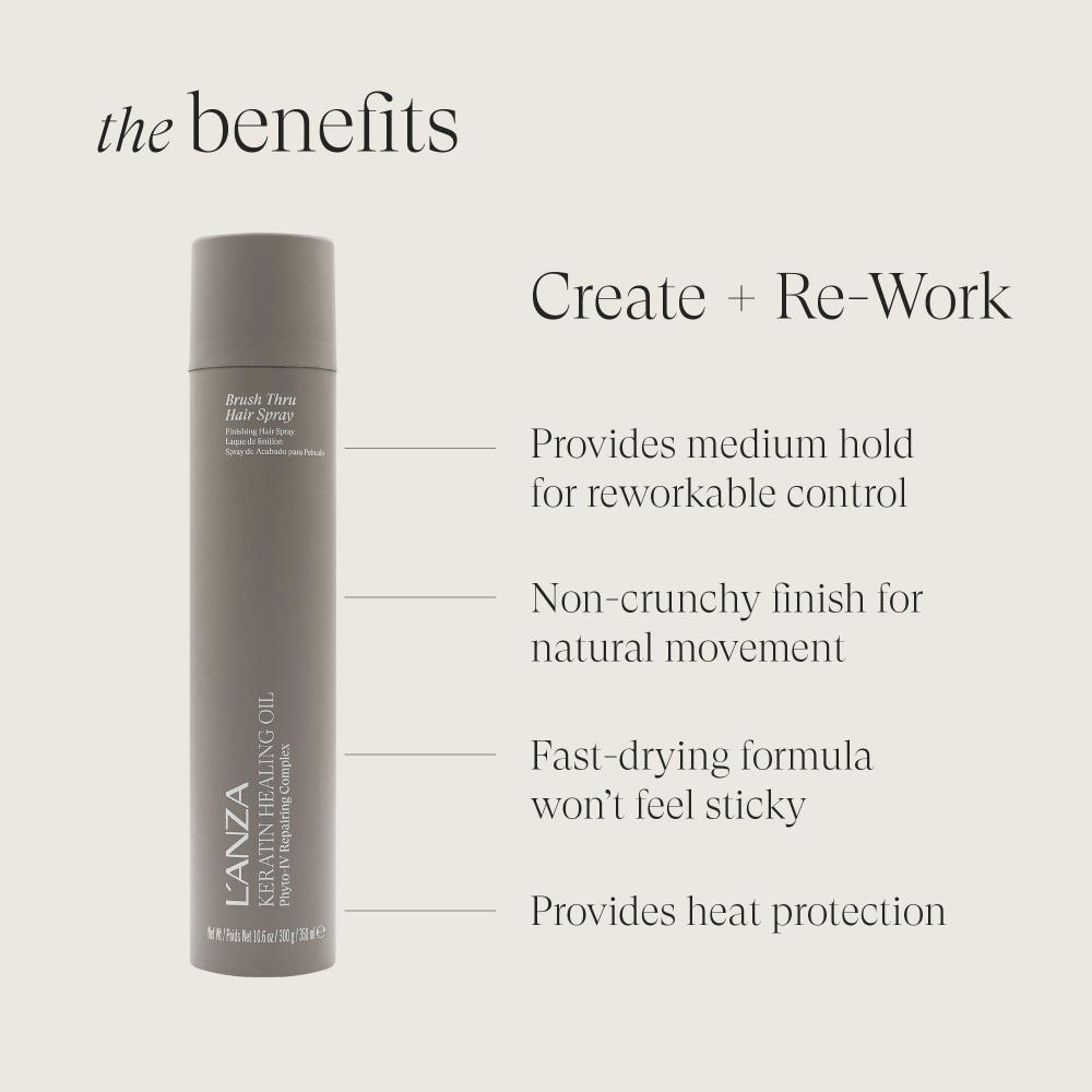 L Anza Keratin heaLing oiL Brush Thru Spray 10.6 Oz