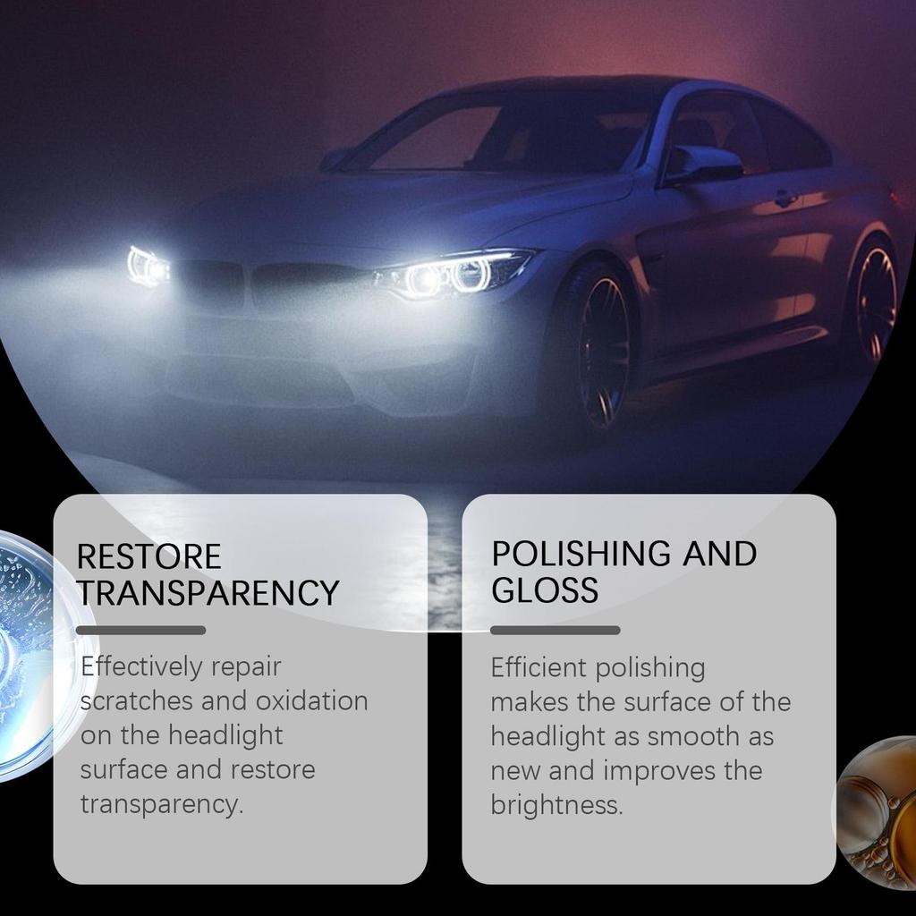 Rayhong Automotive Headlight Cleaner Car Headlight Care Brightening Cleaner & Polish Headlight Cleaner 100ml