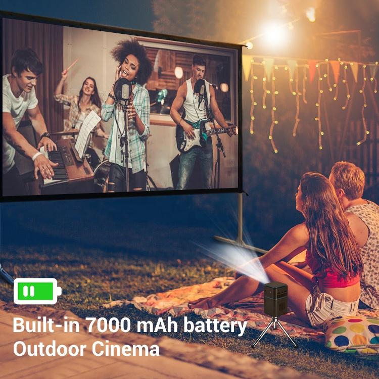 Заводской D042 Мини Карманный DLP 1080p Full HD LED Система Android 9 Наружный Домашний Кинотеатр Кино Фильм 4K Мини Проектор