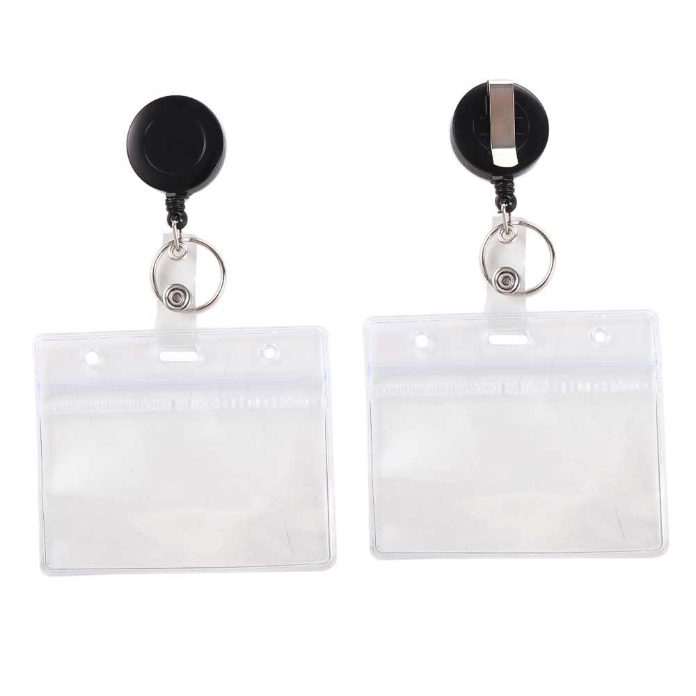 Neck Strap Badge Clip Name Card Holder Retractable Badge Holder ID Card Holder Badges Set Lanyard