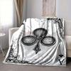 1Pc Ace Clubs Art Flannel Blanket, Soft And Comfortable, Casual Warm, Camping Travel, Christmas, Halloween Xmas Gift. G1222