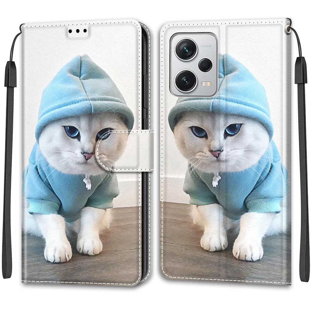 Роскошный окрашенный кожаный чехол для Redmi Note12 Note11 Note10 Note9 Note8T Защитный чехол-книжка для Redmi 10C K40S 9A 9C 10A 6A 7A Redmi10