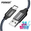 FONKEN USB Type C Cable Type-C To USB A Quick Charger Cable 2128AWG 2.4A Fast Charging Data Cable
