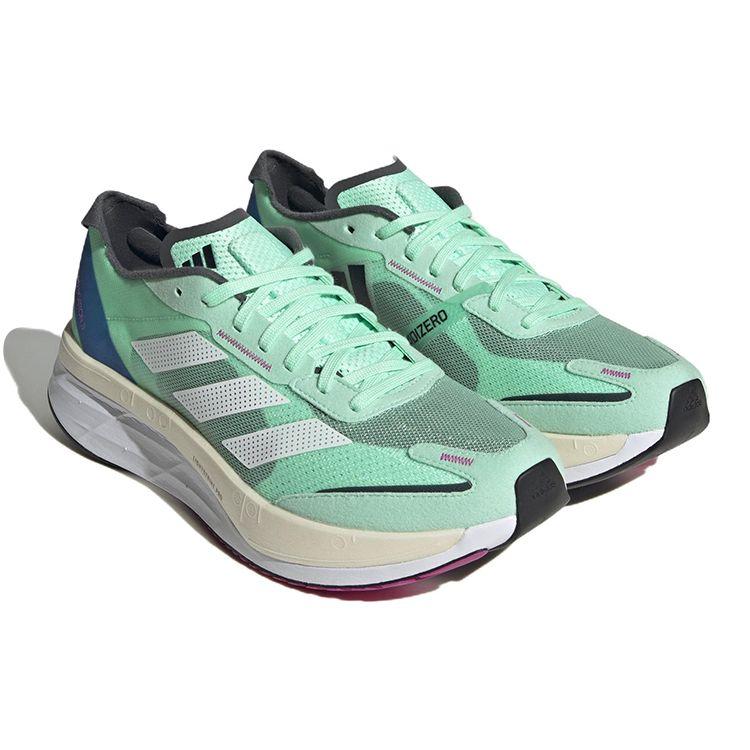 adidas Кроссовки унисекс Adizero Boston 11 Pulse Mint Green Cloud-White Crystal-White GV9064