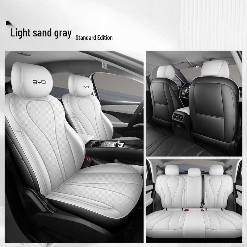 Кожаная подушка на сиденье BYD Sea Lion - Подходит для 25 моделей автомобилей, Всесезонная, Дышащая, Полное покрытие.