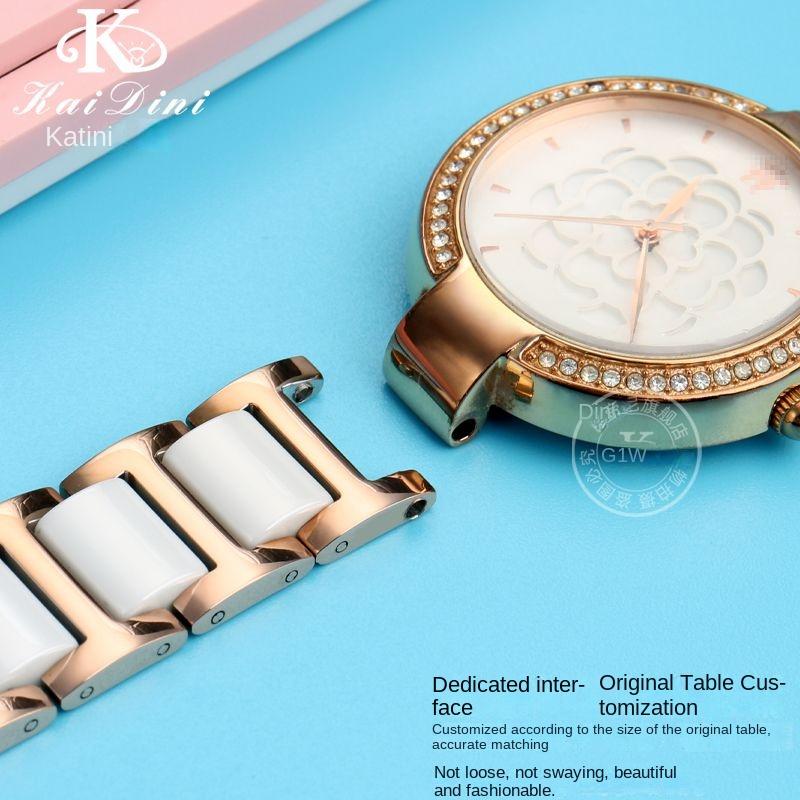 Высококачественный керамический ремешок для часов GC Guess Rossini MK 20*11 мм 18*10 мм 16*8 мм Мужской Женский Ремешок Аксессуары для часов