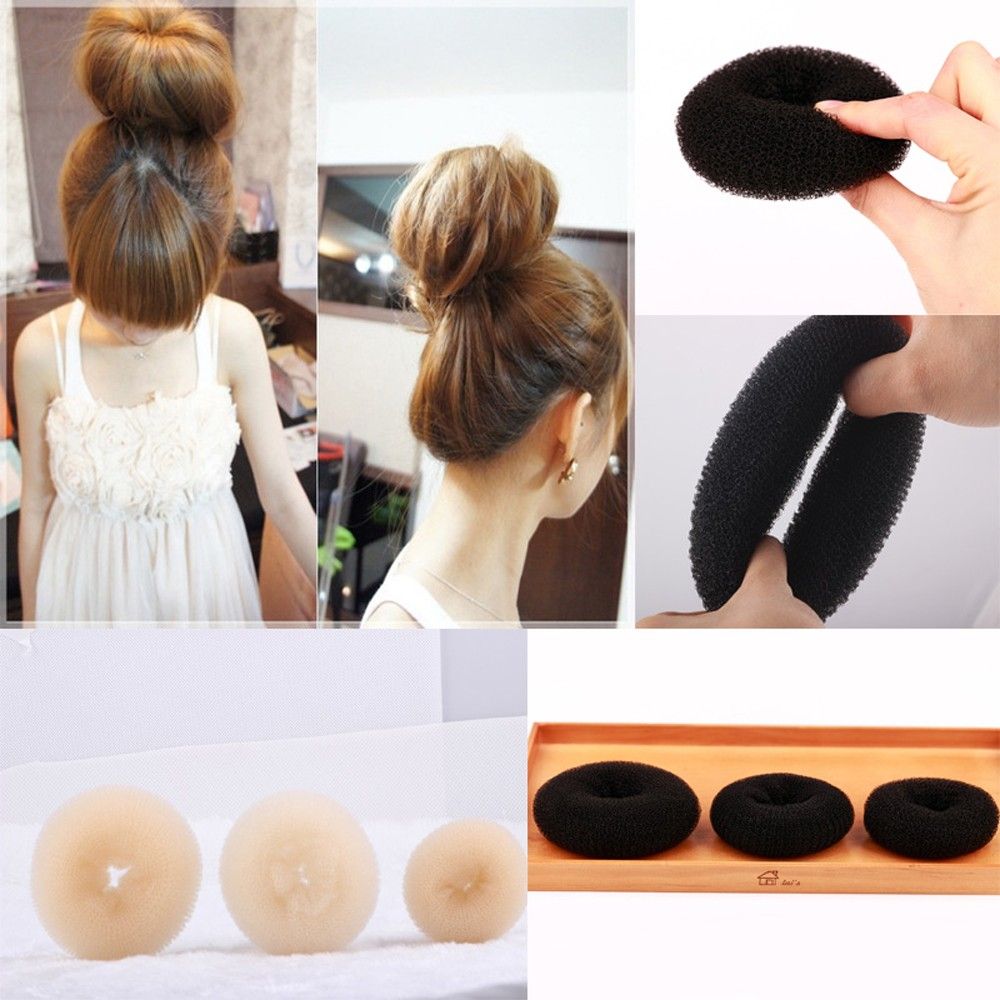 Tools Women's Fashion Hair Styler Hair Ring Bun Shape Foam Sponge Hair Accessories Donuts Style