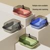Large High-Fence Semi-Enclosed Splash-Proof Cat Litter Box