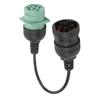 Диагностический кабель 9P J1939 - 6P J1708 Plug and Play ABS Пластик Высокая гибкость Универсальный для