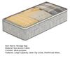 Underbed Storage Containers Maximize Space Large Capacity Clear Top Cover Reinforced Sides with Handle Sturdy Low Profile Storage Bag