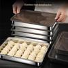 316L Stainless Steel Dumpling Storage Tray - Freezer-Safe, Food-Grade, Fresh-Keeping Lunch Box