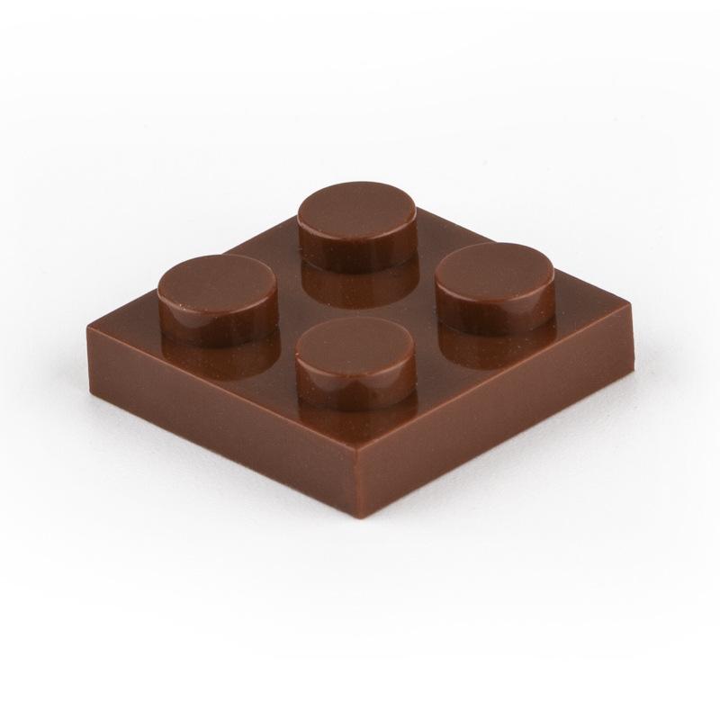 Нетоксичные 80 шт./лот Строительные блоки Moc Пластины Тонкие Фигурки Кирпичики 2x2 Точки Образовательные Творческие Размер Совместим с 3022 Классическая Детская Игрушка