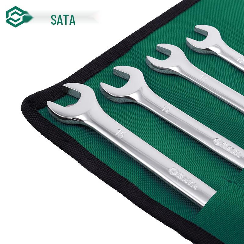 Полированный двусторонний набор гаечных ключей SATA из 23 предметов