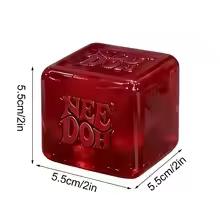 Needoh Nice Cube Сенсорный Сниматель Стресса Игрушка-Фиджет Для Тревоги и Концентрации Настольный Сенсорный Куб Для Взрослых и Детей Подарок на День Рождения
