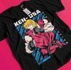 Ретро Игровая Футболка, Винтажная Аниме Ваифу Футболка Унисекс Chun Li SF2 Akuma Fatal Fury KOF Mai King Of Fighter KOF2002 Terry Bpgard Camille