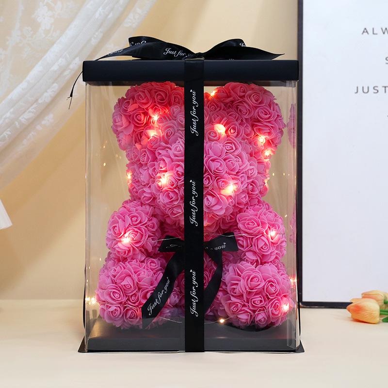 Handmade DIY Preserved Rose Bear: Creative Valentine's & Birthday Gift
