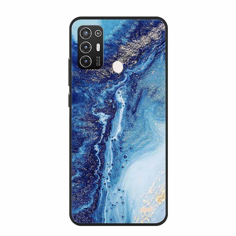 For ZTE Blade A52 / A52 Lite Case A72 4G 5G Marble Soft TPU Silicone Phone Cover for ZTE Blade A52Lite Bumper Shockproof Shell