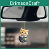 Interior Accessories Car Acrylic Cute Cat Rearview Mirror Charm Decor Pendant