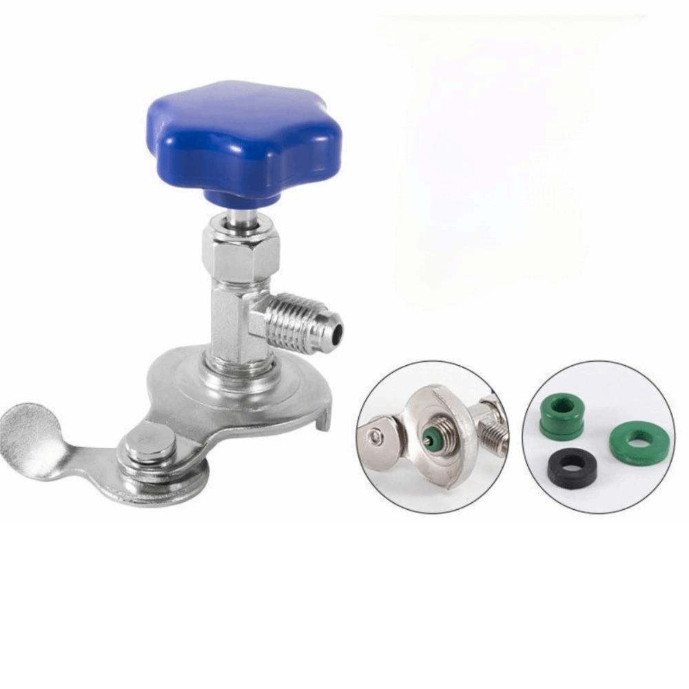 R12 R134A Compatible Dispensing Valve Tool Can Tap Valve Automotive AC Refrigerant Charging