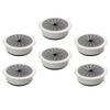 6Pcs Black Zinc Alloy Cable Hole Covers Desk Wire Grommets Organizers for Computer Office Desk Cable Management