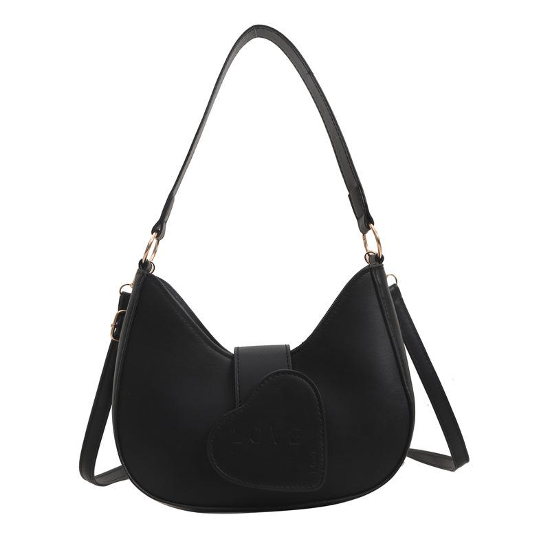 Love Handbag Модная сумка через плечо Niche Универсальная сумка через подмышку Высококачественная однотонная сумка-мессенджер Tide