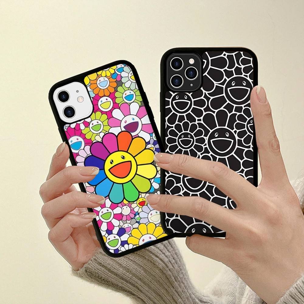 T-Takashi M-Murakami Для IPhone 17 16 15 14 13 12 11 Pro Max Plus Ударопрочная задняя крышка телефона из ПК+ТПУ
