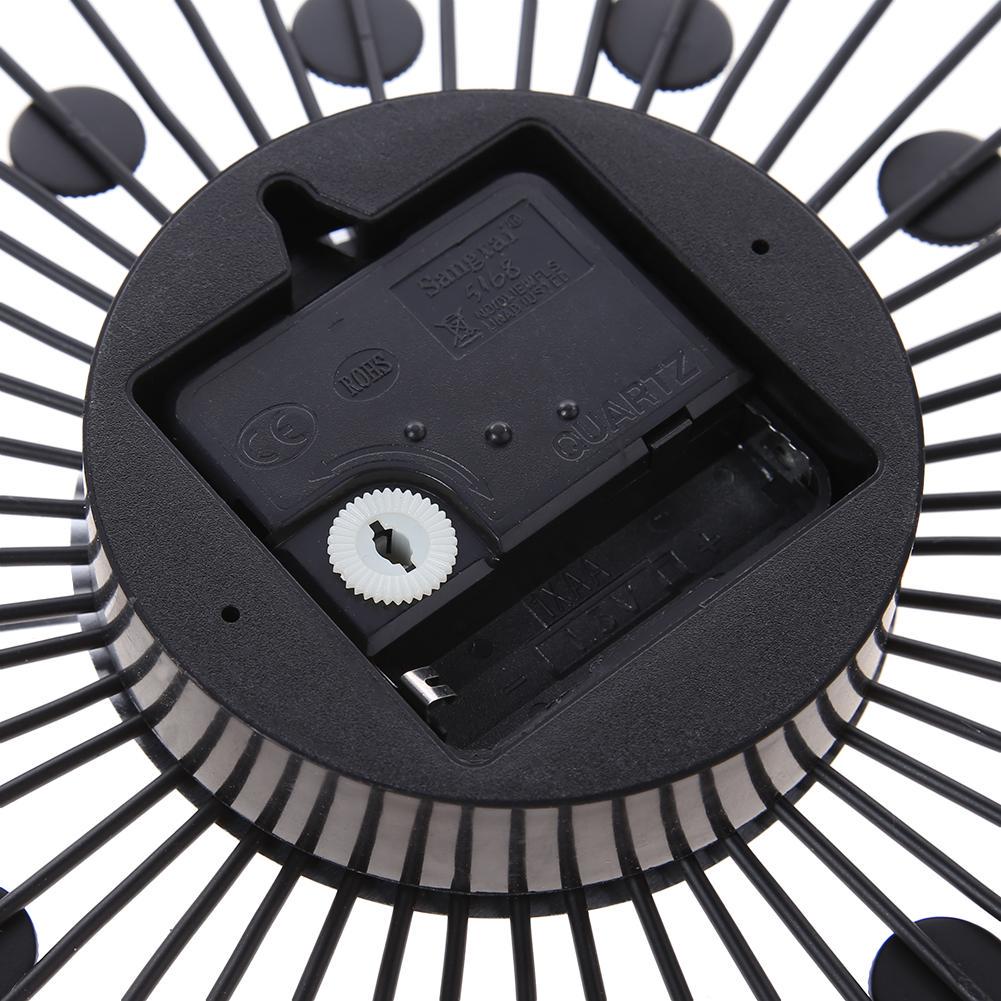 33 см старинные металлические кристаллы солнечные лучи настенные часы роскошные бриллианты большой современный дизайн настенные часы инструменты для украшения дома