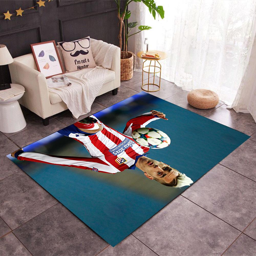 France Football Star Floor Rug Office Rug Perfect for Study room Foyer Hallway Balcony Anti-slip Rug Anime Office Decor