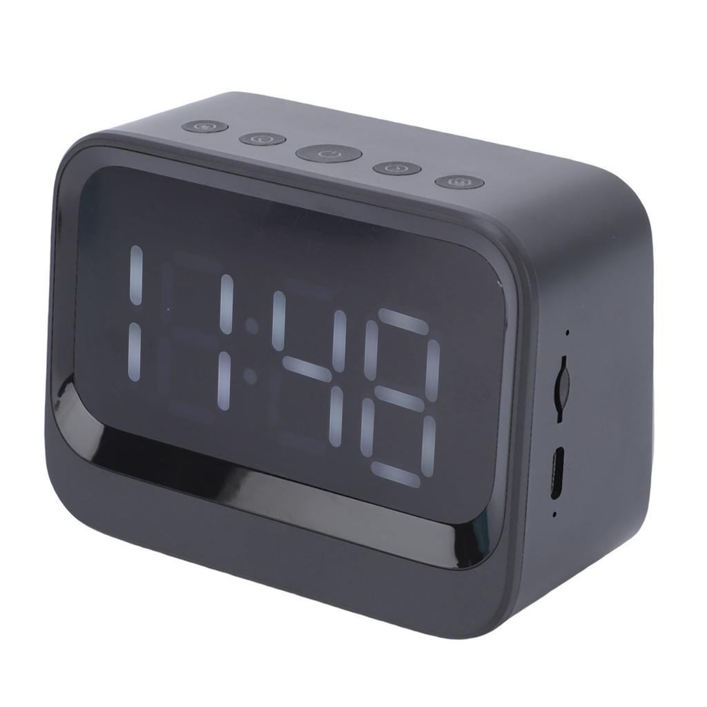 Цифровые часы с беспроводным динамиком, светодиодным дисплеем, перезаряжаемый будильник с MP3-плеером для спящих