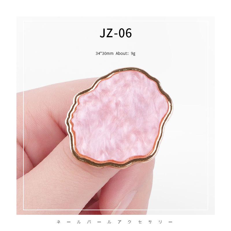 Nail Art Marble Shell Ring Подставка для дисплея Палитра Розовый Белый Регулируемый УФ-гель-лак Цветная доска для рисования Инструмент для ногтей