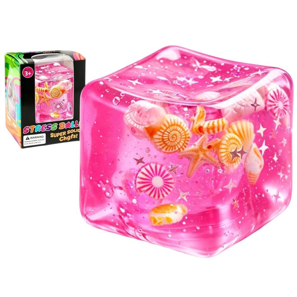 Cartoon Design Ocean Sensory Fidget Toy Star Shell Blue Pinch Cube Gift Stress Balls Wedding Party