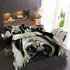 Pug Dog Duvet Cover King Queen Size Funny Pet Puppy Bedding Set For Kids Teens Adults Animal Cute Expression 2/3pcs Quilt Cover