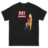 Лыжная футболка Snowmass с саксофоном и лыжницей