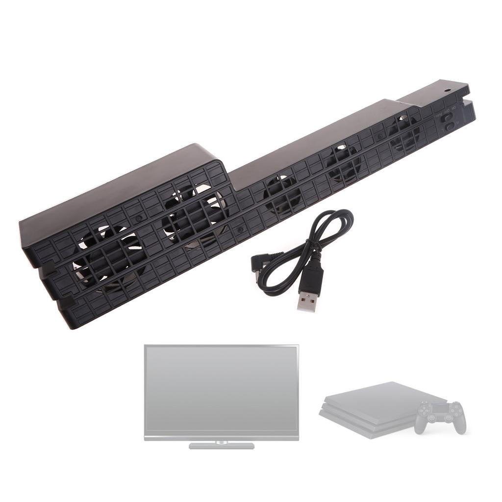 Кулер Super-Turbo с контролем температуры, внешний USB-кулер для игровой консоли PS4 Pro, вертикальная подставка, игровой вентилятор